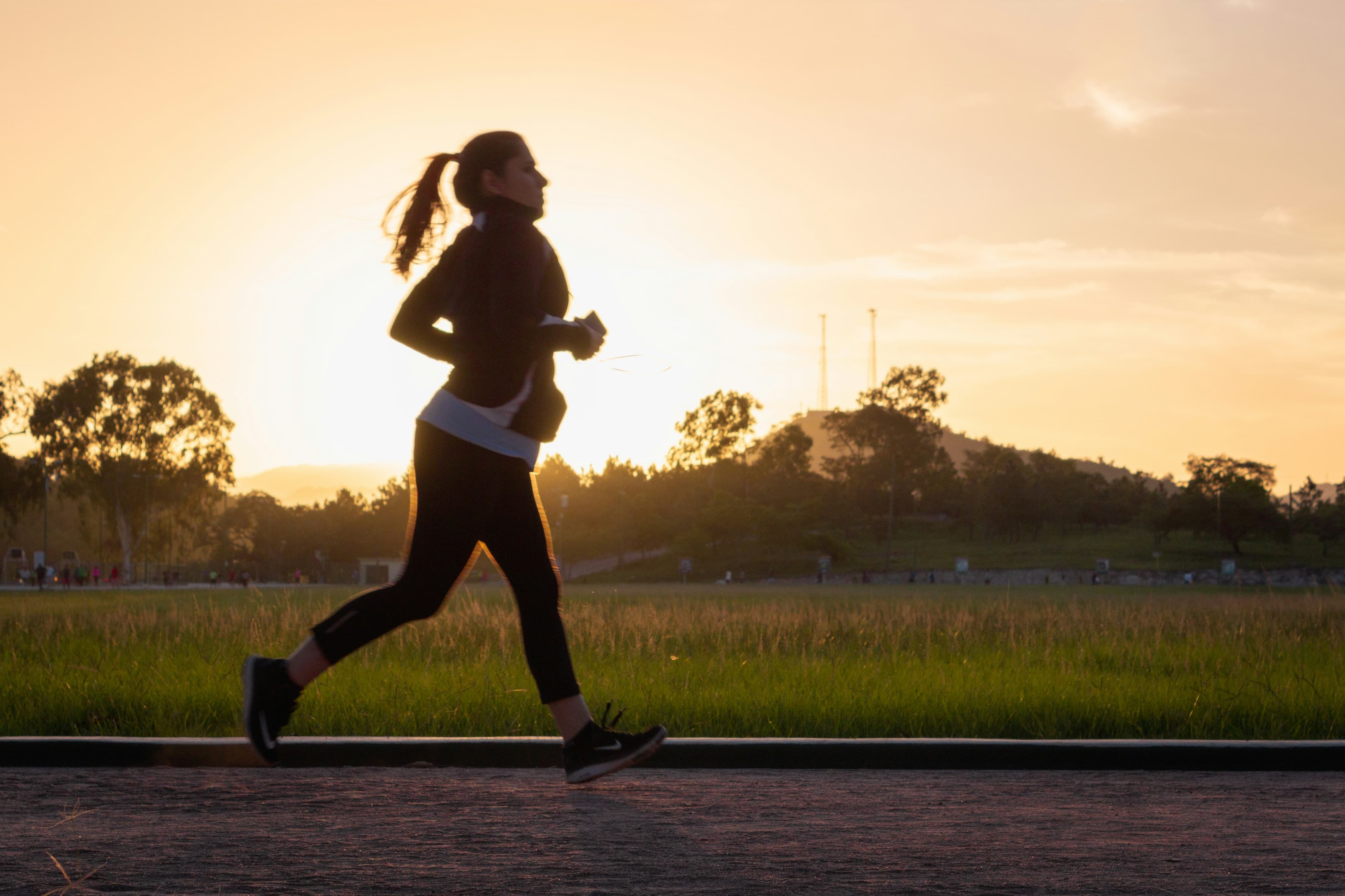 Community member out for a run
